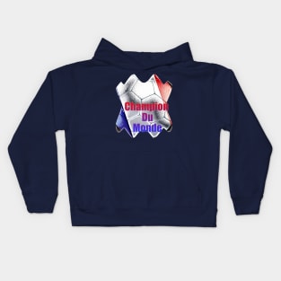 Soccer France Champion du monde Kids Hoodie